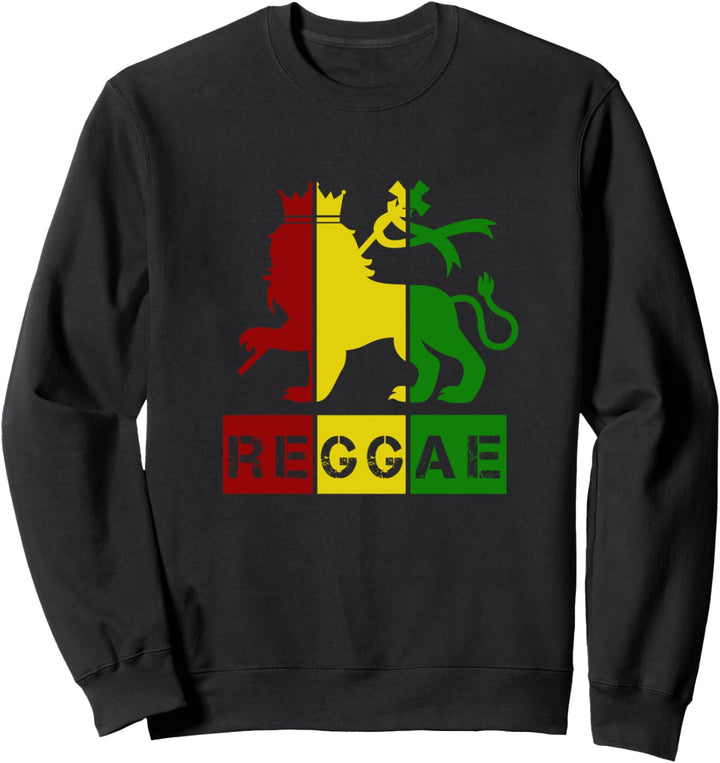 Rastafari Löwe - Reggae Musik - Lion of Judah - Rasta Sweatshirt
