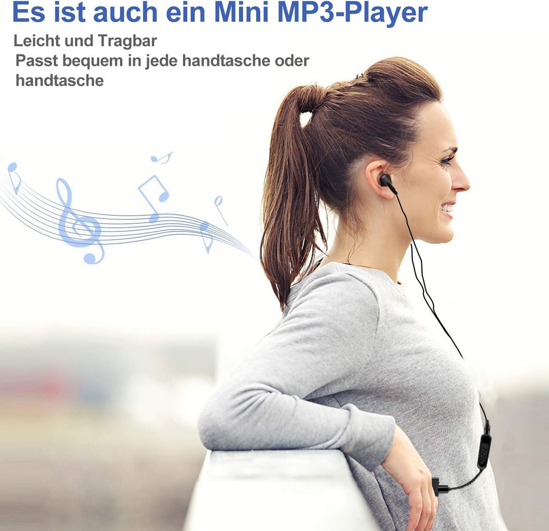 Mini Diktiergerät, TDW Mini Aufnahmegerät 16GB mit Mikrofon Digital Diktiergerät Klein USB Voice Rec