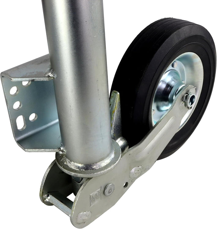 trailer parts4u Winterhoff Automatik Stützrad mit Universalflansch 250 kg 60mm f. PKW Anhänger