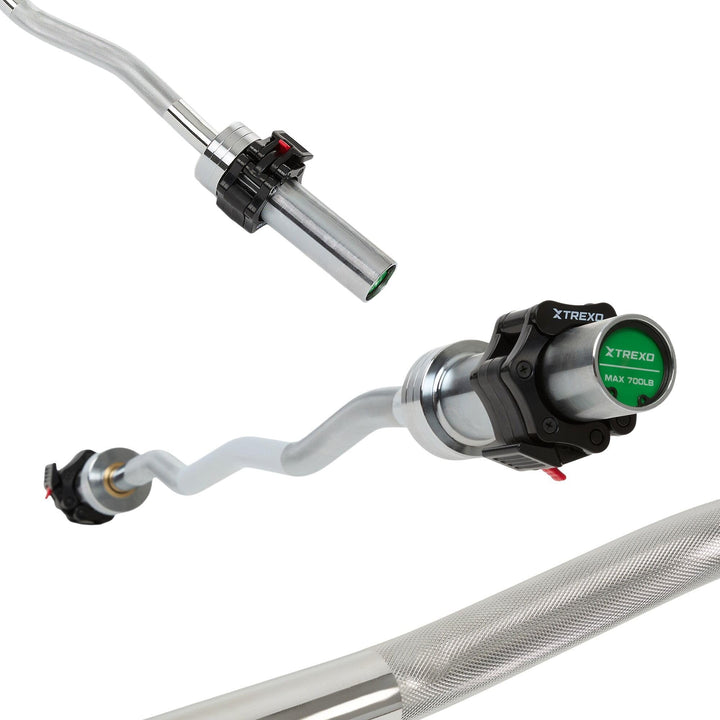 XTREXO Hantelscheibe mit Griffen – Gusseiserne Gewichtsscheibe mit Gummierung &amp; 50-mm Aufnahme, Ergo