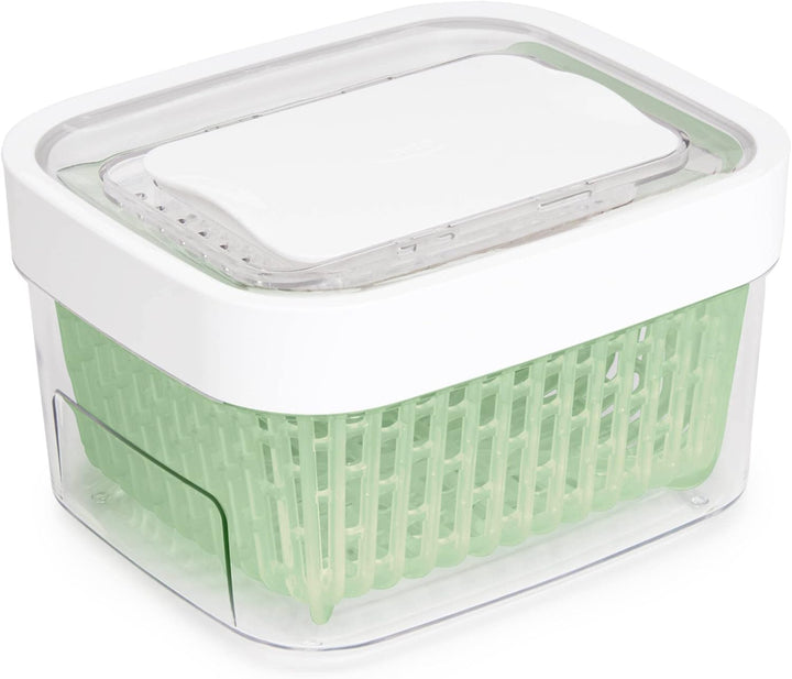 OXO Good Grips Greensaver-Frischhaltebox mit Deckel und Lüftung, 1,5 L | Funktionales Design, komfor