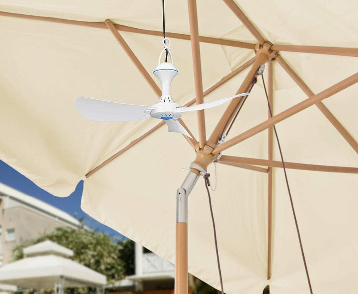 PEARL Deckenventilator 12V: Mobiler 12-V-Deckenventilator mit Aufhänger, Ø 46 cm, 6 W, 330 U/Min. (1