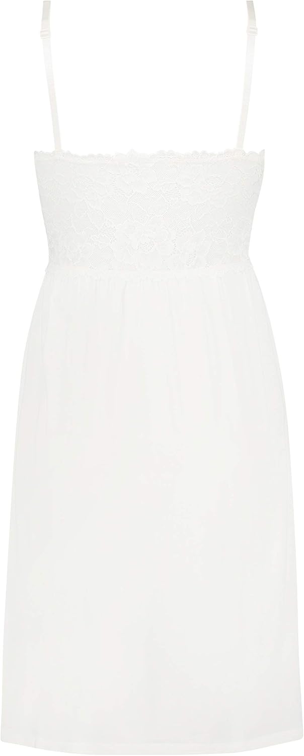 Hunkemöller Slipdress Nora Lace XS Snow White, XS Snow White
