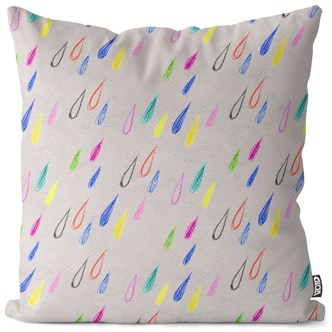 VOID Bunte Regentropfen Kissenbezug Kissenhülle Sofakissen Kissen Deko Outdoor-Kissen Dekokissen, Ki