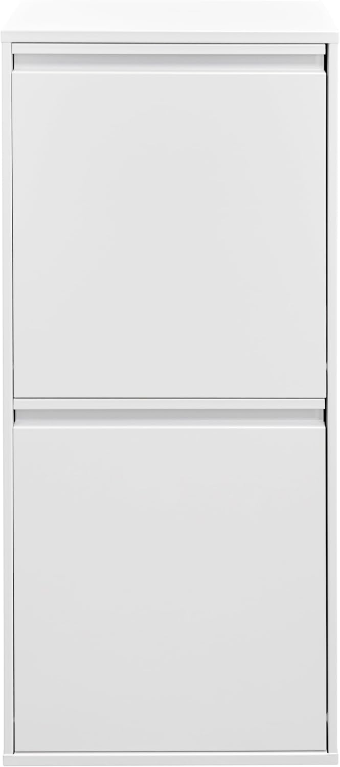 ARREGUI Basic CR401-B2 Mülltrennsystem aus Stahl | 2 Fächer Mülleimer für die Küche | 2 Fach Abfalle