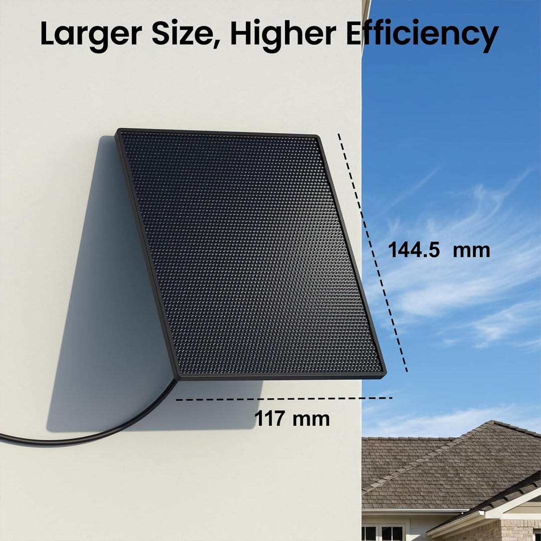 GALAYOU Solarpanel für Überwachungskamera Aussen Akku,WLAN IP Kamera Outdoor,360° verstellbare Halte