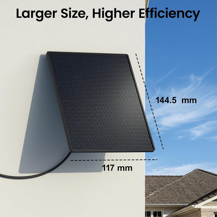 GALAYOU Solarpanel für Überwachungskamera Aussen Akku,WLAN IP Kamera Outdoor,360° verstellbare Halte