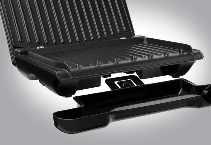 George Foreman 24330-56 Family Fitnessgrill, Kontaktgrill, Panini- und Sandwichgrill, 32,5 x 18 cm g