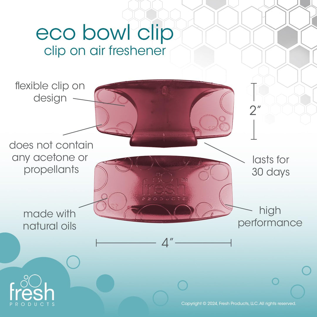 Fre-Pro by Fresh - Bowl Clip Lufterfrischer für Toiletten, Spiced Apple, Box mit 12 Stück, Spiced Ap