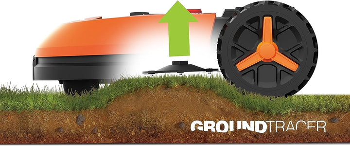 Worx Landroid M WR143E Mähroboter/Akkurasenmäher für Gärten bis 1000 qm/Selbstfahrender Rasenmäher f