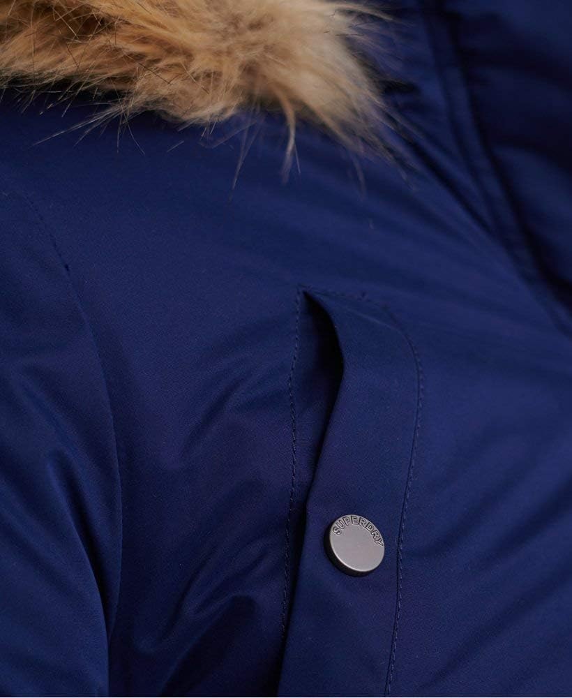 Superdry Damen Alpine Mikrofaserjacke 36 königlich marineblau, 36 königlich marineblau