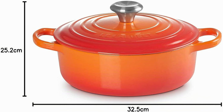 LE CREUSET 21179240902430 risotto pot, Gusseisen, 3.1 liters, Ofenrot 24 cm Ofenrot, 24 cm Ofenrot