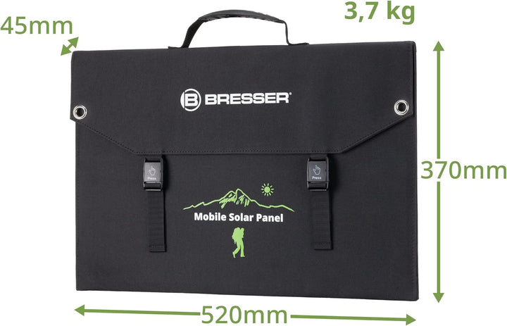 Bresser Solar Ladegerät 90W mit 1x DC- und 3x USB-A-Anschlüssen inkl. USB-A-Buchse mit QC3.0 zur Sch