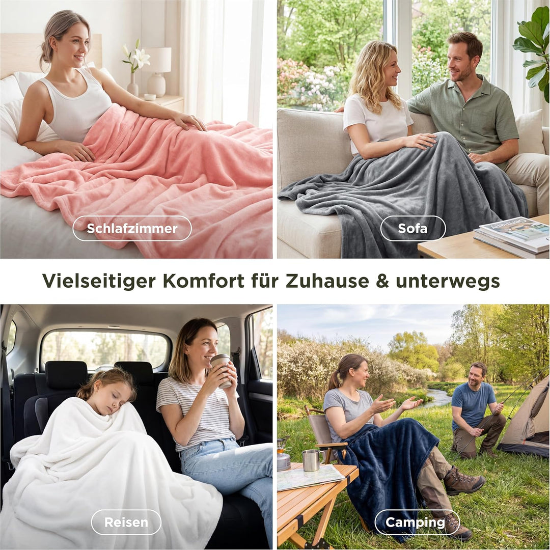 BEDSURE Kuscheldecke Flauschig Decke Fleecedecke - Wohndecke Warm Winter Weich, Sofadecke XL, Decke