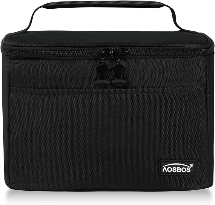Kühltasche Klein Leicht Lunch Tasche Isoliertasche zur Arbeit Schule Faltbar Wasserdicht Lunchbag Re