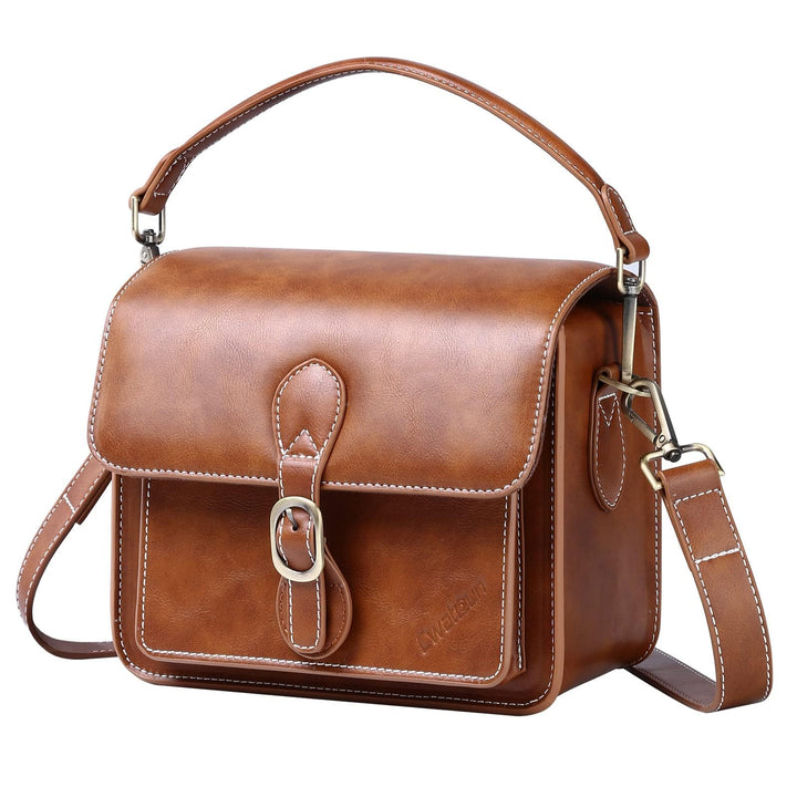Cwatcun Kameratasche Kamera Umhängetasche Kompaktkamera Tasche Wasserdicht Retro Kompatibel für Cano