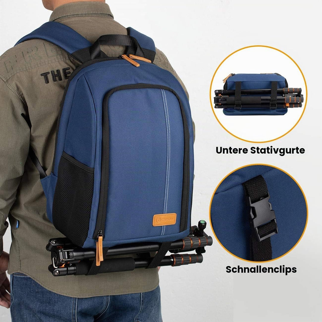 TARION Kamerarucksack Spiegelreflex Fotorucksack Wasserdicht Leicht und Kompakt Klein DSLR Rucksack