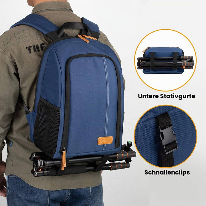 TARION Kamerarucksack Spiegelreflex Fotorucksack Wasserdicht Leicht und Kompakt Klein DSLR Rucksack