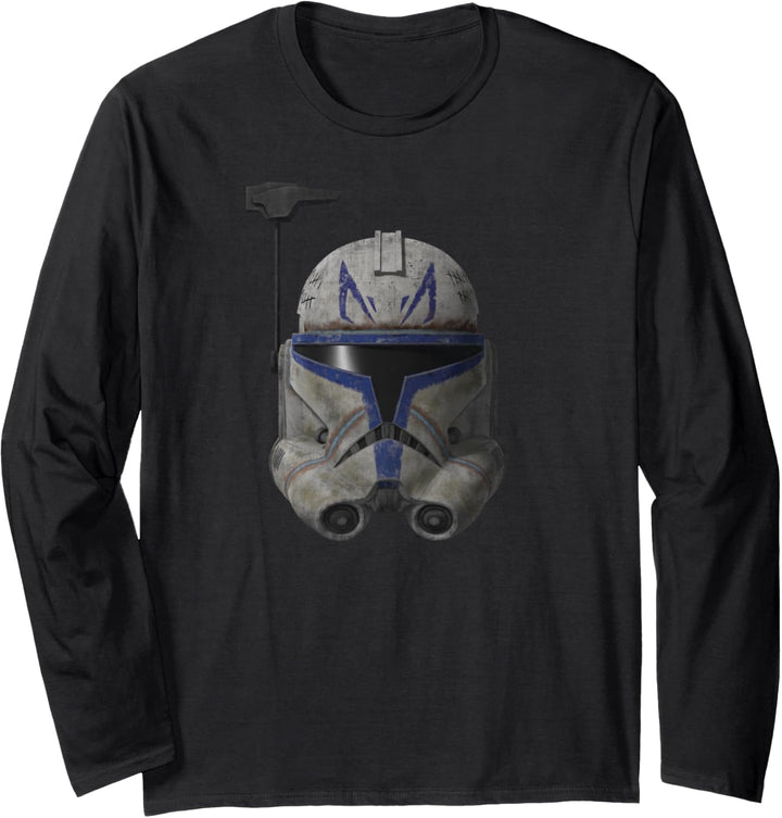 Star Was The Clone Wars Commander Rex Helmet Langarmshirt