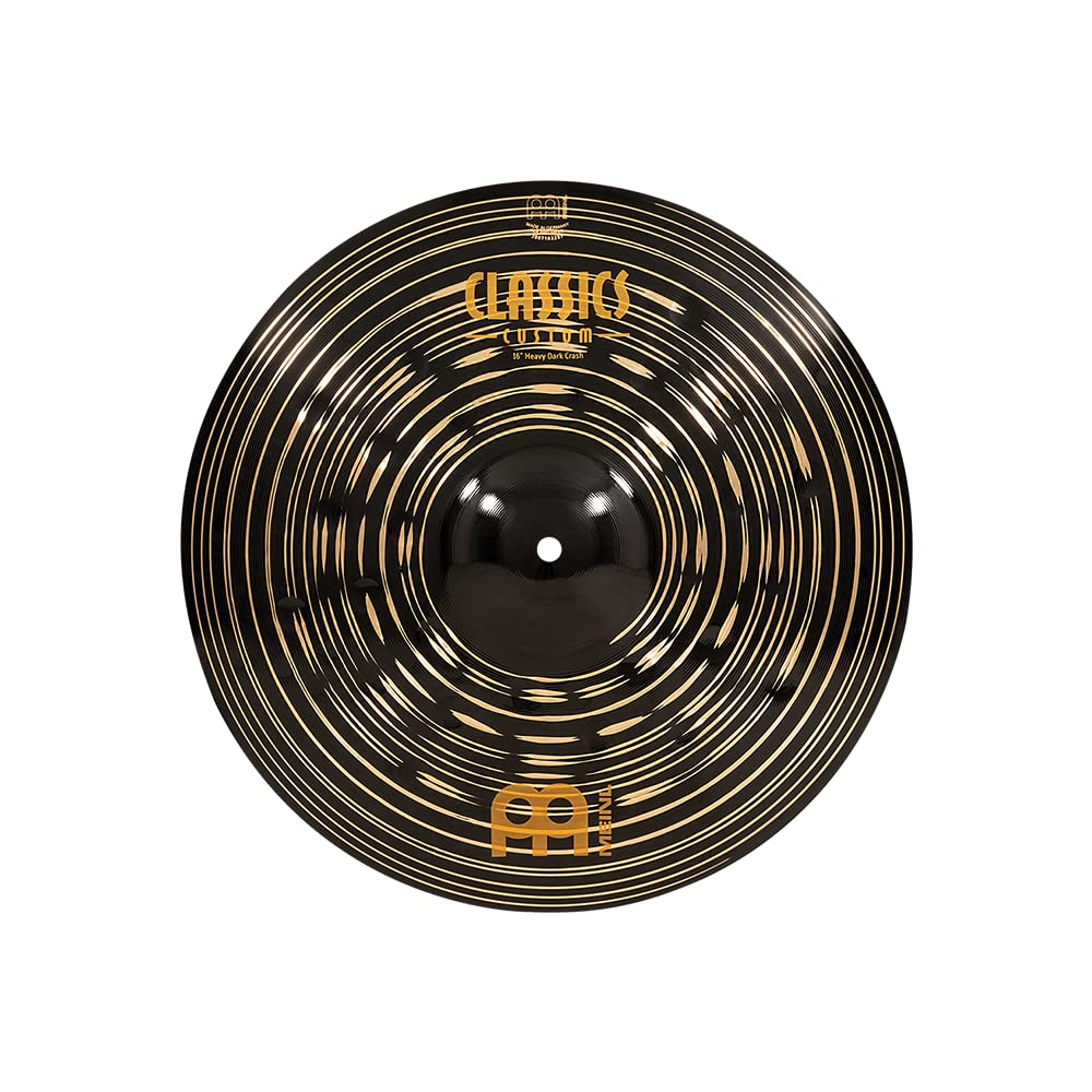 Meinl Cymbals Classics Custom Dark Crash Heavy 16 Zoll (Video) Schlagzeug Becken (40,64cm) B12 Bronz