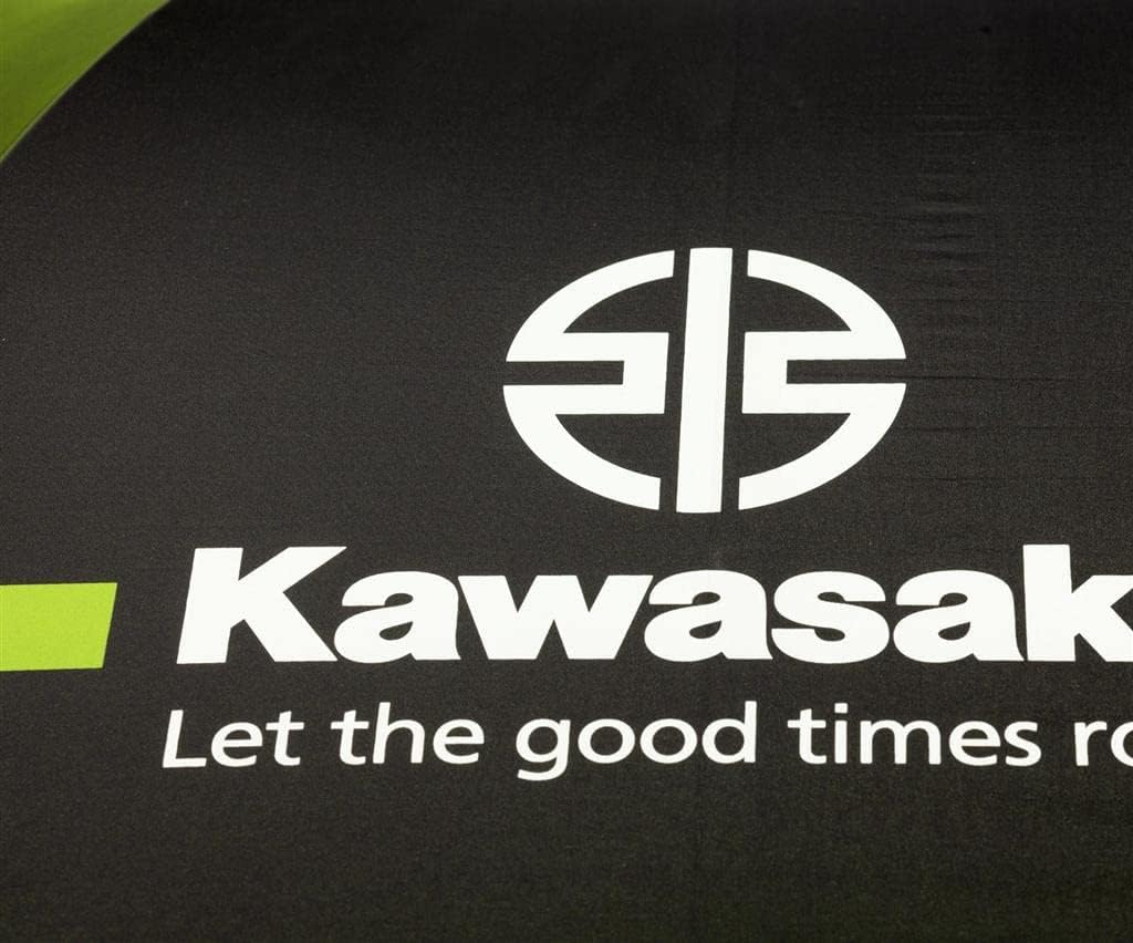 Kawasaki Rivermark Regenschirm gross UMBRELLA schwarz grün