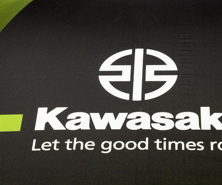 Kawasaki Rivermark Regenschirm gross UMBRELLA schwarz grün