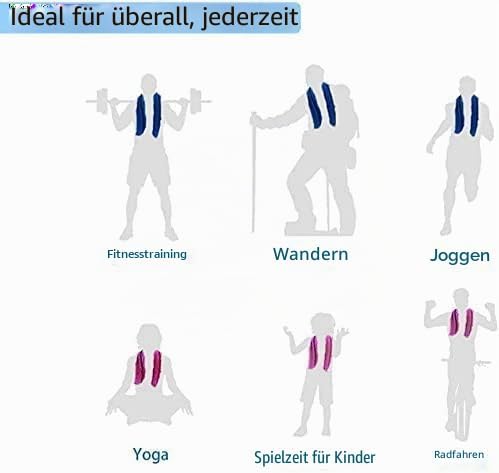 SZELAM Kühlendes Handtuch,EIS-Handtuch,Atmungsaktives,kühles Handtuch,Mikrofaser-Handtuch für Yoga,