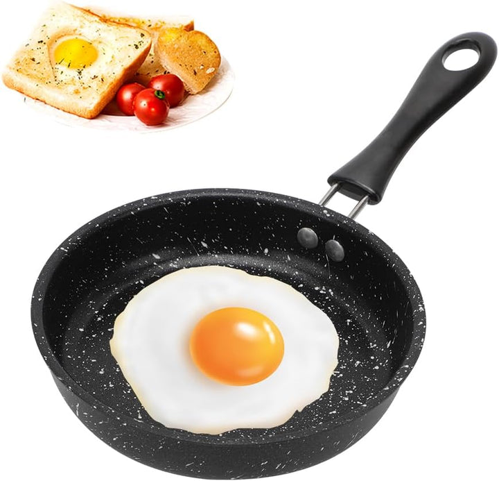 RANJIMA Mini Pfanne, Ø 16cm Klein Pfanne Antihaft Induktionspfanne mit Hitzebeständig Griff, Antihaf