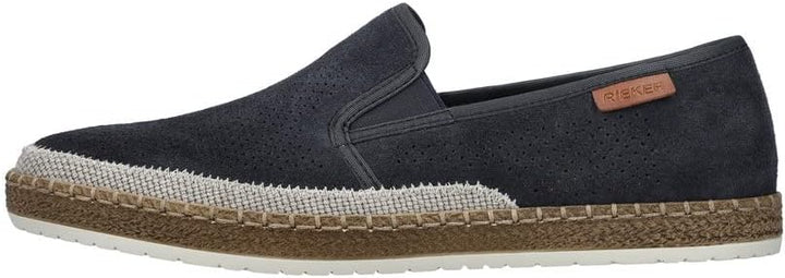 Rieker Herren B5266 Slipper 43 EU Blau, 43 EU Blau
