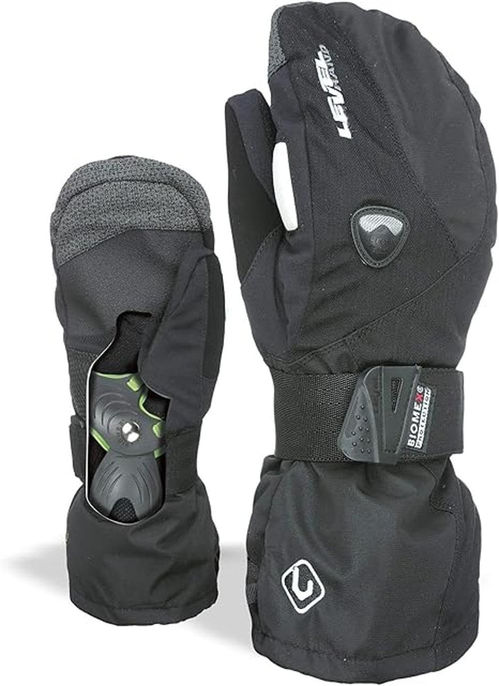 Level Fly - Snowboard Handschuhe, Thermohandschuhe Winter Herren mit Verstellbarem Riemen und Stulpe