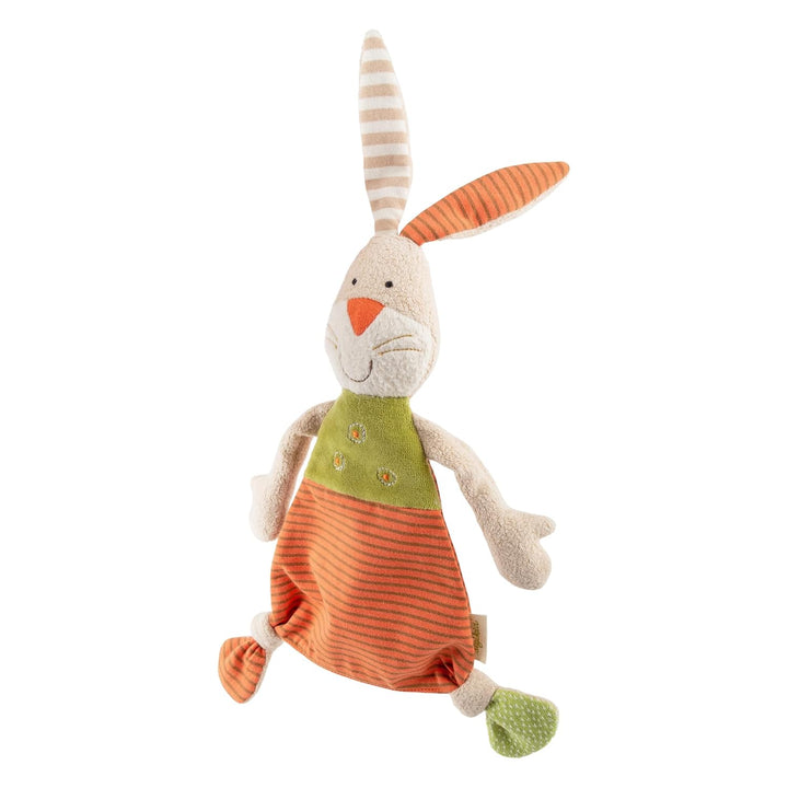 SIGIKID 48921 Schnuffeltuch Hase Green Mädchen und Jungen Babyspielzeug empfohlen ab Geburt mehrfarb