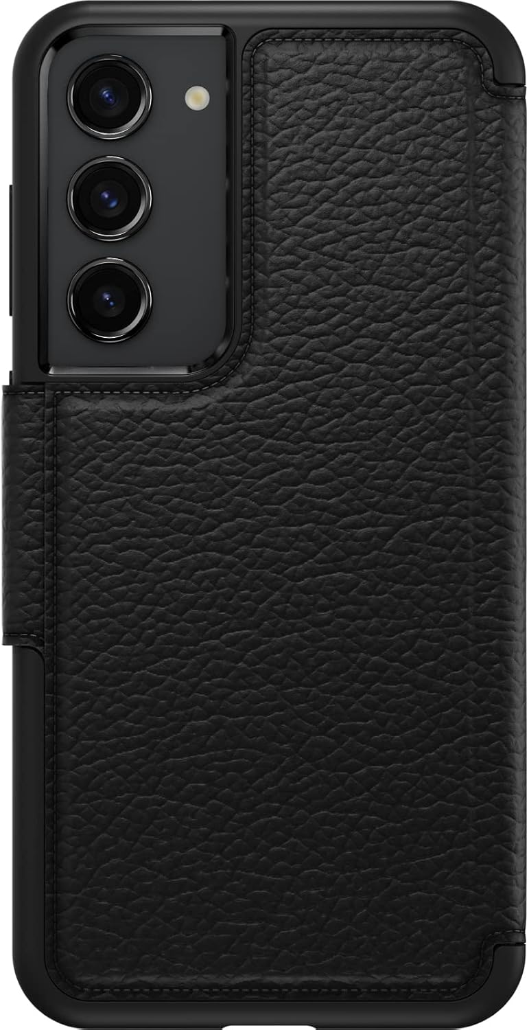 OtterBox Strada Hülle für Galaxy S23+, stossfest, sturzsicher,Premium Lederfolio mit Zwei Kartenhalt