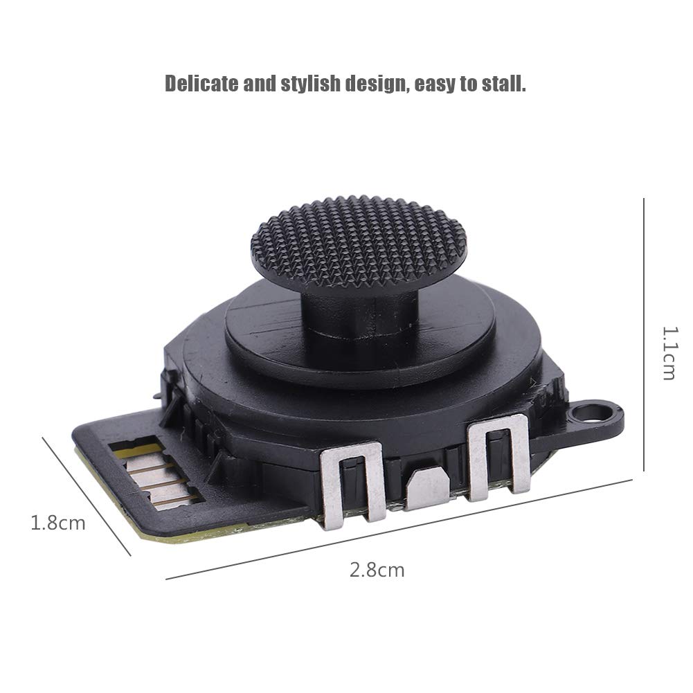 CHEOTIME 2 Stück 3D Button Joystick, Analoger 3D-Tasten-Joystick Für Psp 2000, Switch Ersatz Wireles