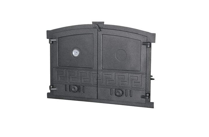 Sellon24® Ofentür aus Gusseisen Backofentür Steinofentür Pizzaofen 600x430