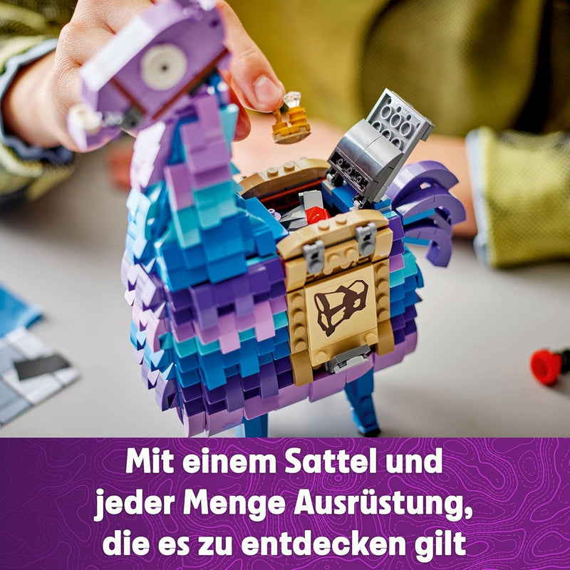 LEGO Fortnite Vorratslama, Spielzeug zum Videospiel, Lama Figur zum Spielen und Ausstellen, Geschenk