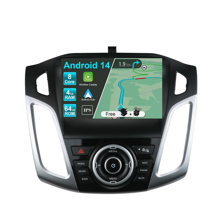 JOYX Android 13 IPS Autoradio Passt für Ford Focus (2012-2017) - [4G+64G] - Eingebaut DSP/Carplay/An