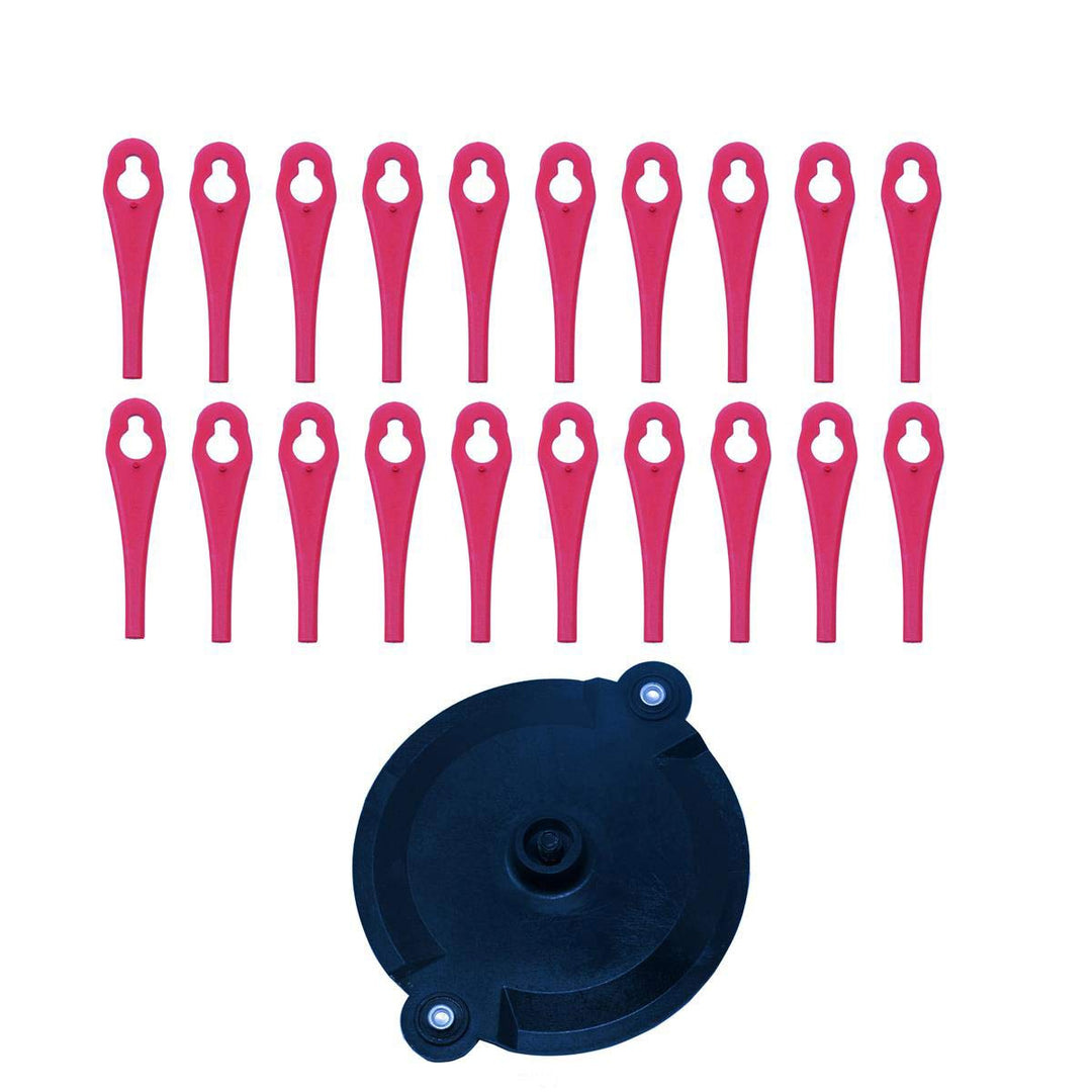 Parkside Akku Rasentrimmer PRTA 20-Li A1 - LIDL IAN 311046 (20 Messer + Halter), 20 Messer + Halter