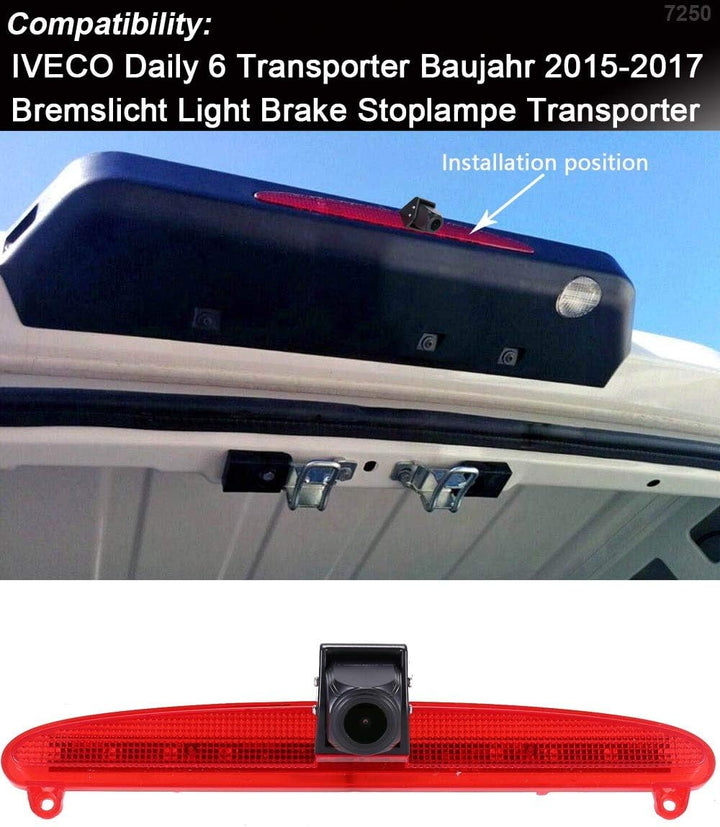 1280 * 720 Pixel Super HD Auto Dach Bremsleuchte Rückfahrkamera Transporter Van wasserdichte Nachtsi