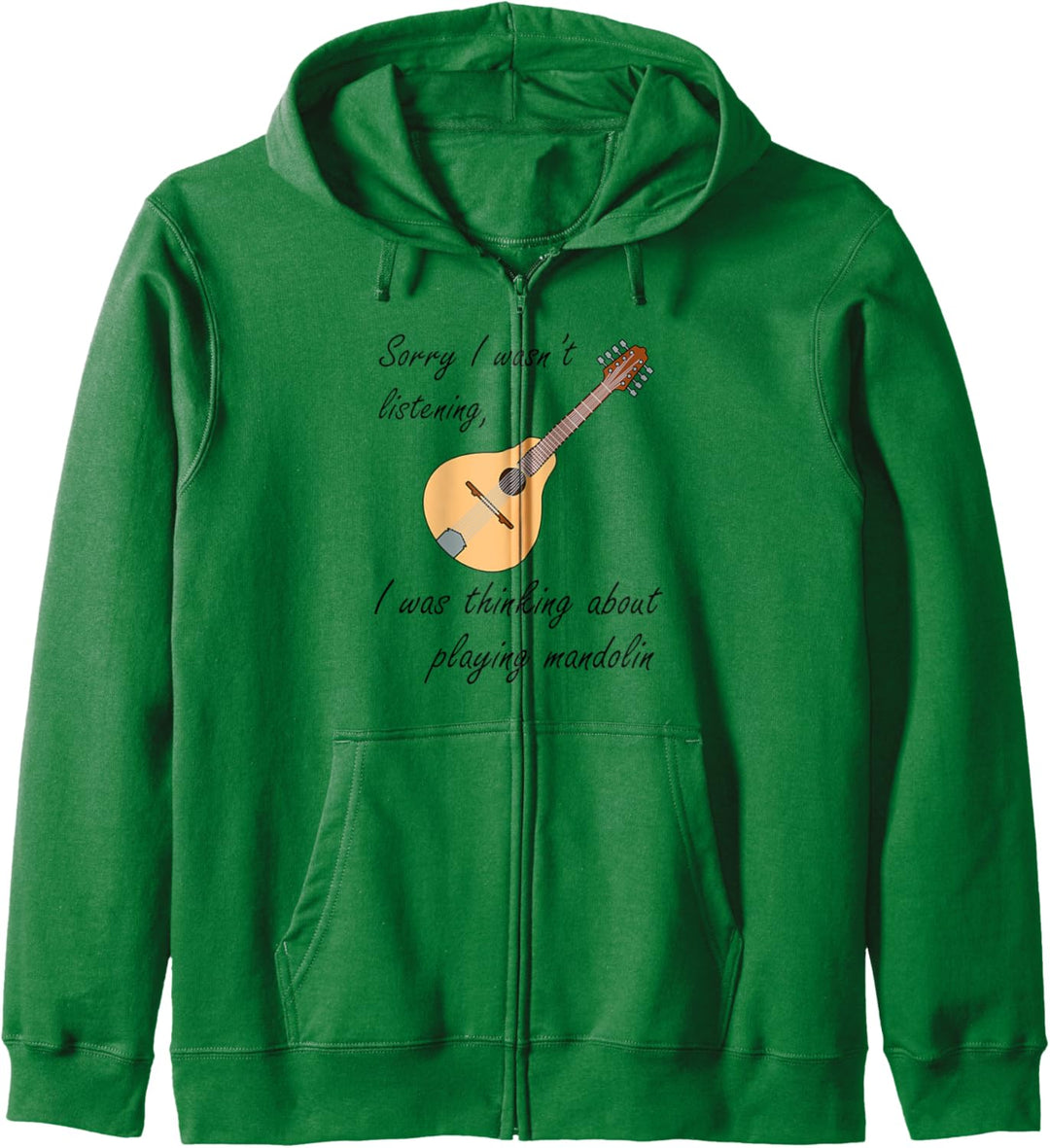 Picking my Mandolin Volksmusik Musiker Kapuzenjacke