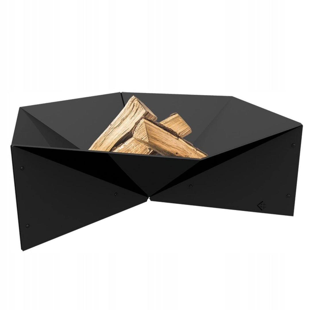 Feuerschale Feuerstelle Garten Terrasse Modern Lagerfeuer Stahl 69,2x60,5x22,5cm