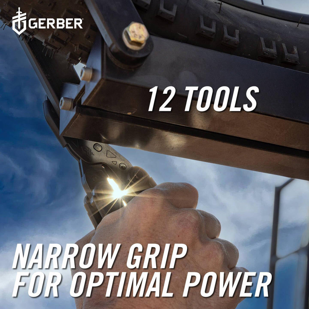 Gerber Multi-Tool mit 12 Funktionen, Dual Force, Inklusive Holster, Mit Einhandöffnung und Frame-Loc