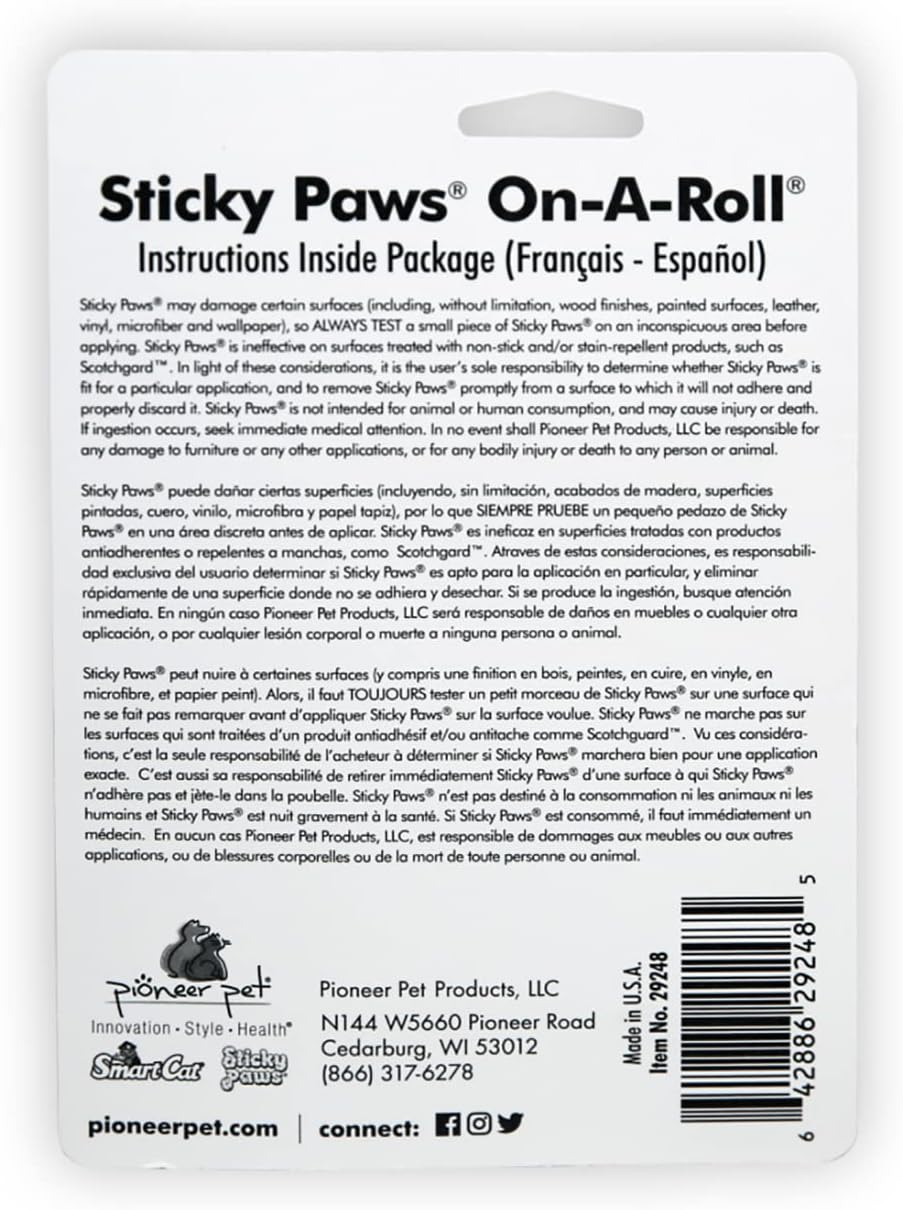 Sticky Paws Schutzklebeband für Möbel, Rolle 10 m