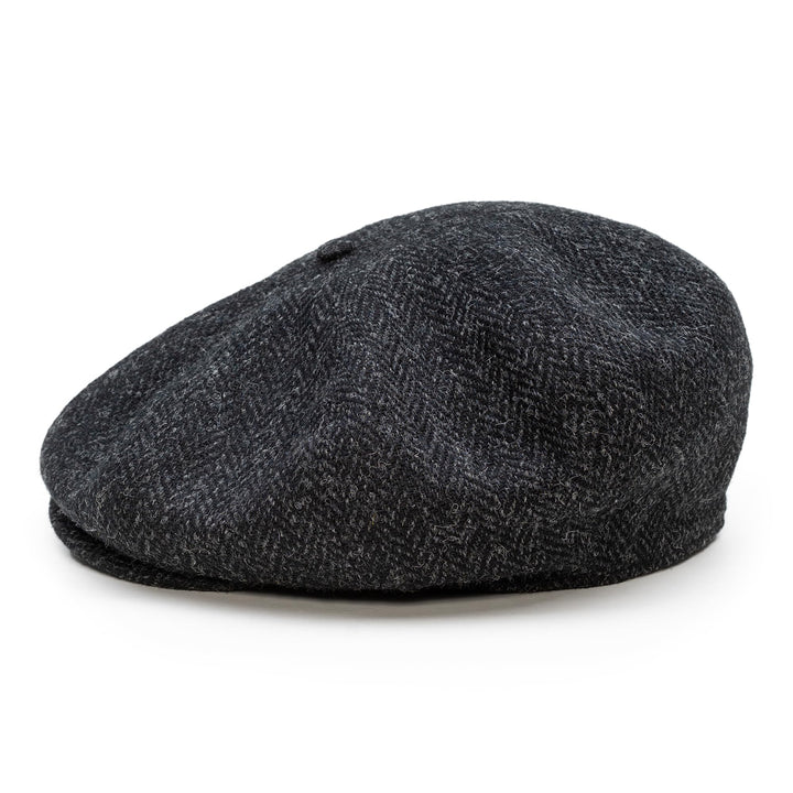 Sterkowski Peaky Style | Harris Tweed Schiebermütze für Herren | Warm Komfortabel Schirmmütze 54 Sch