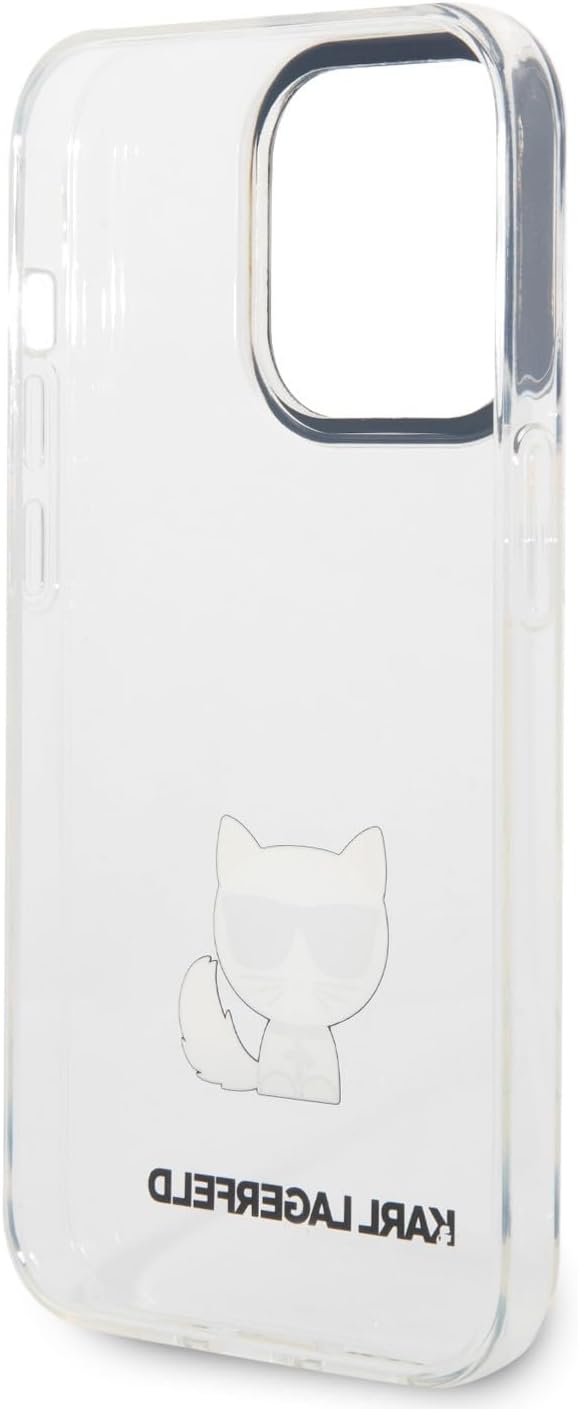 KARL LAGERFELD KLHCP14LCTTR hülle für iPhone 14 Pro 6,1" hardcase transparent Choupette Body