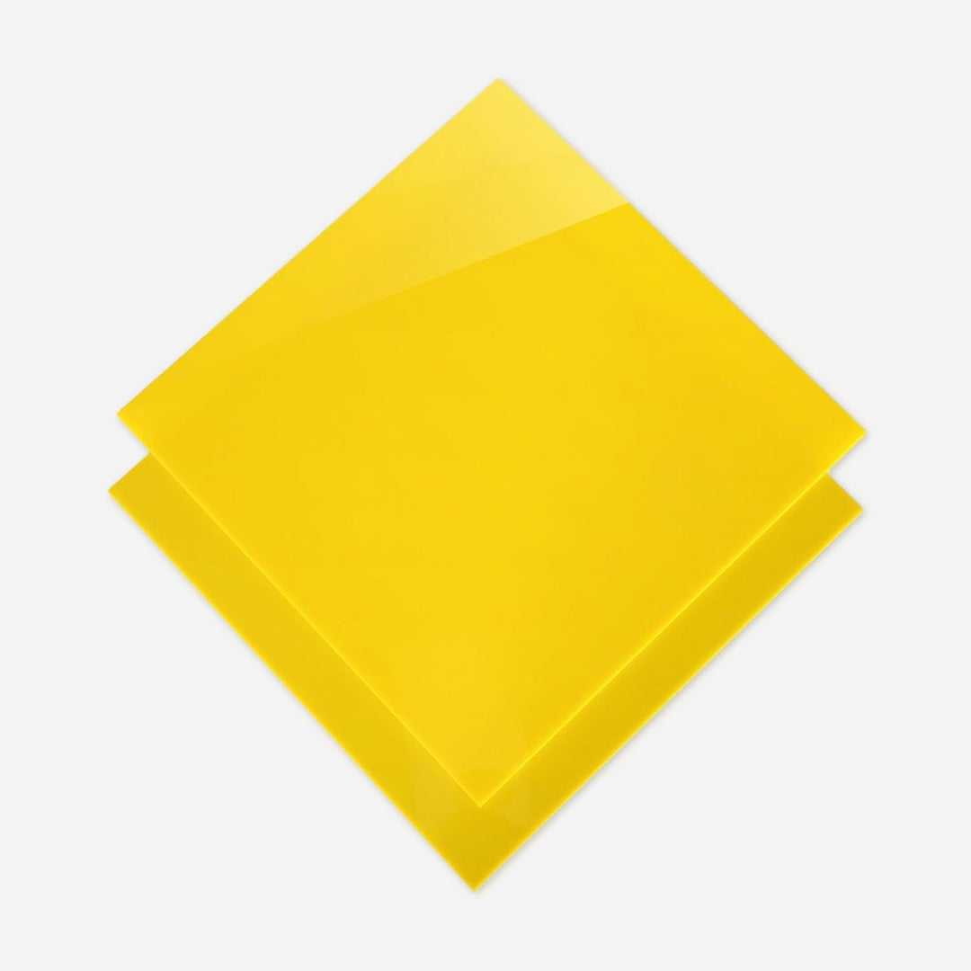 SCULPFUN 3 Stück Gelb Opake Acrylplatten für Lasergravur, 30 * 30cm Personalisierte Schilder für Hei