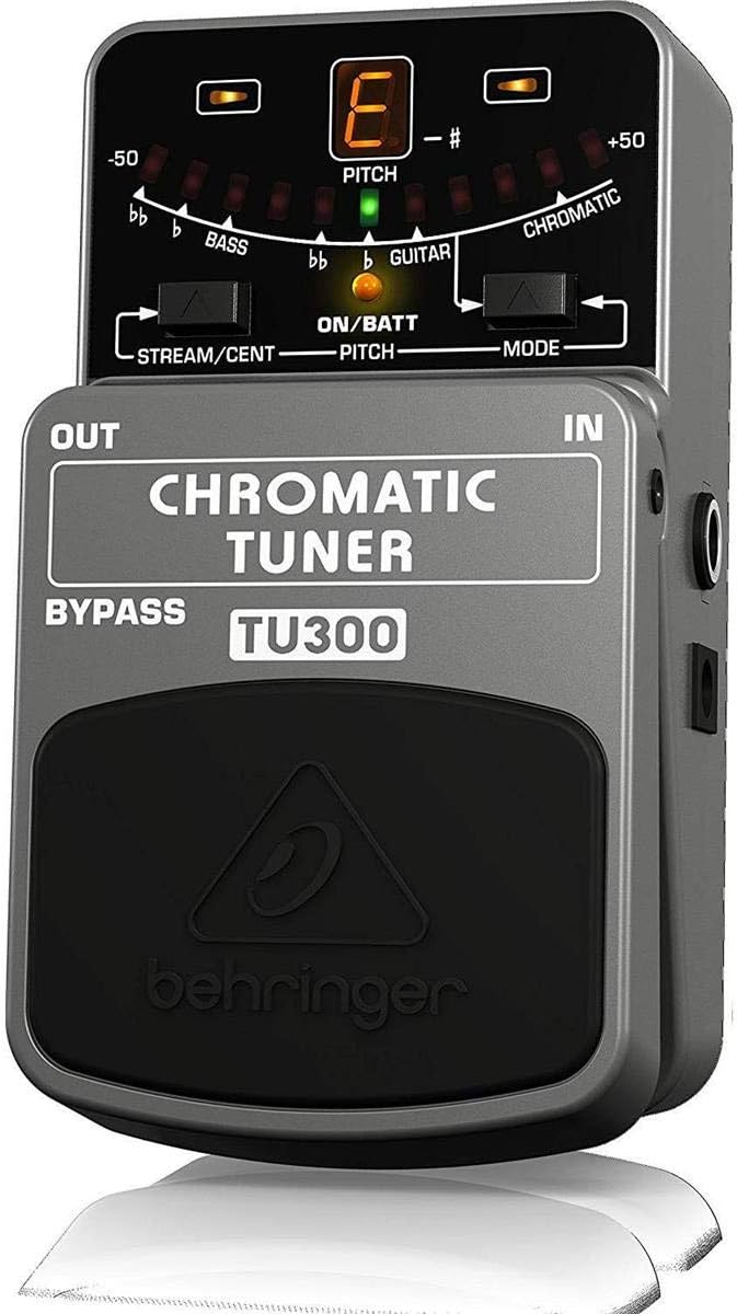 Behringer CHROMATIC TUNER TU300 Ultimatives Stimmgerät für Gitarre/Bass TU300 Guitar Pedal, TU300 Gu