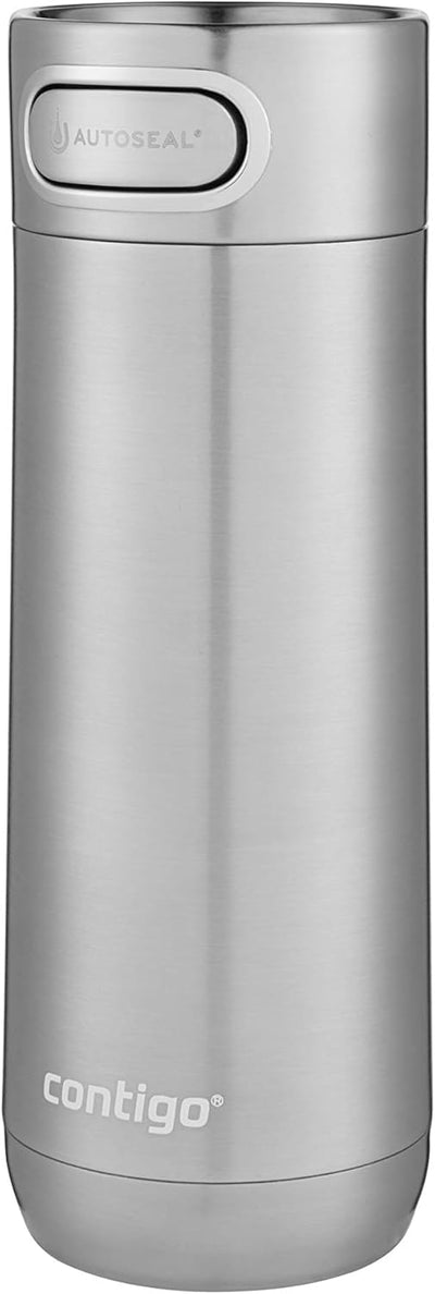 Contigo Luxe Autoseal Thermobecher, Edelstahl-Reisebecher, Isolierflasche, auslaufsicher, Kaffebeche