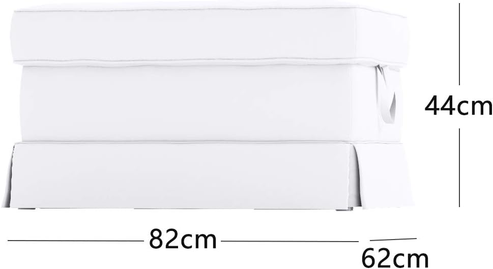 HomeTown Market Strapazierfähiger Sofabezug Ersatz kompatibel für IKEA Ektorp Ottomane Cover. Slipco