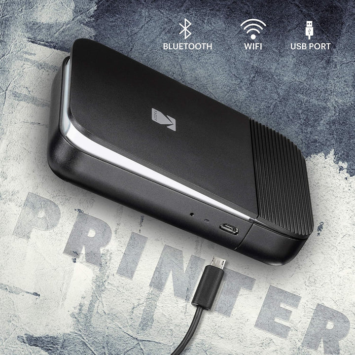 KODAK Smile Farbig Fotodrucker für Smartphone (IOS und Android) - Tintenloser Sofortdrucker, Bluetoo