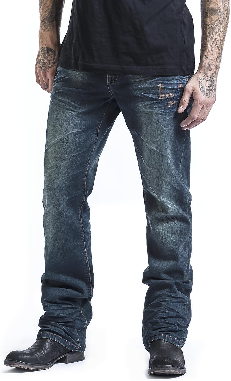 Black Premium by EMP Herren Blaue Jeans mit Kordel-Detail 30W / 32L Blau, 30W / 32L Blau